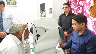 The multiple has donated an OCT machine to a hospital in India 