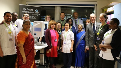 Moorfields Eye Charity donates Zeiss device to St George’s Hospital