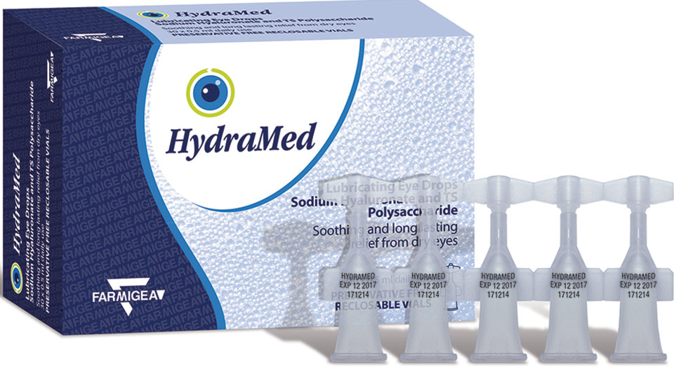 HydraMed carton and vials