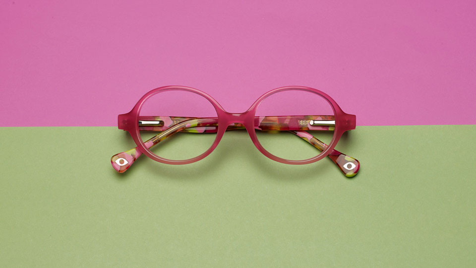 Pink and green frames