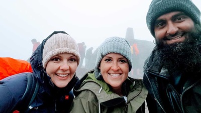 Specsavers staff at the top of Ben Nevis