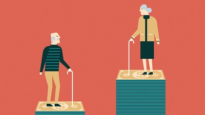 Elderly people illustration