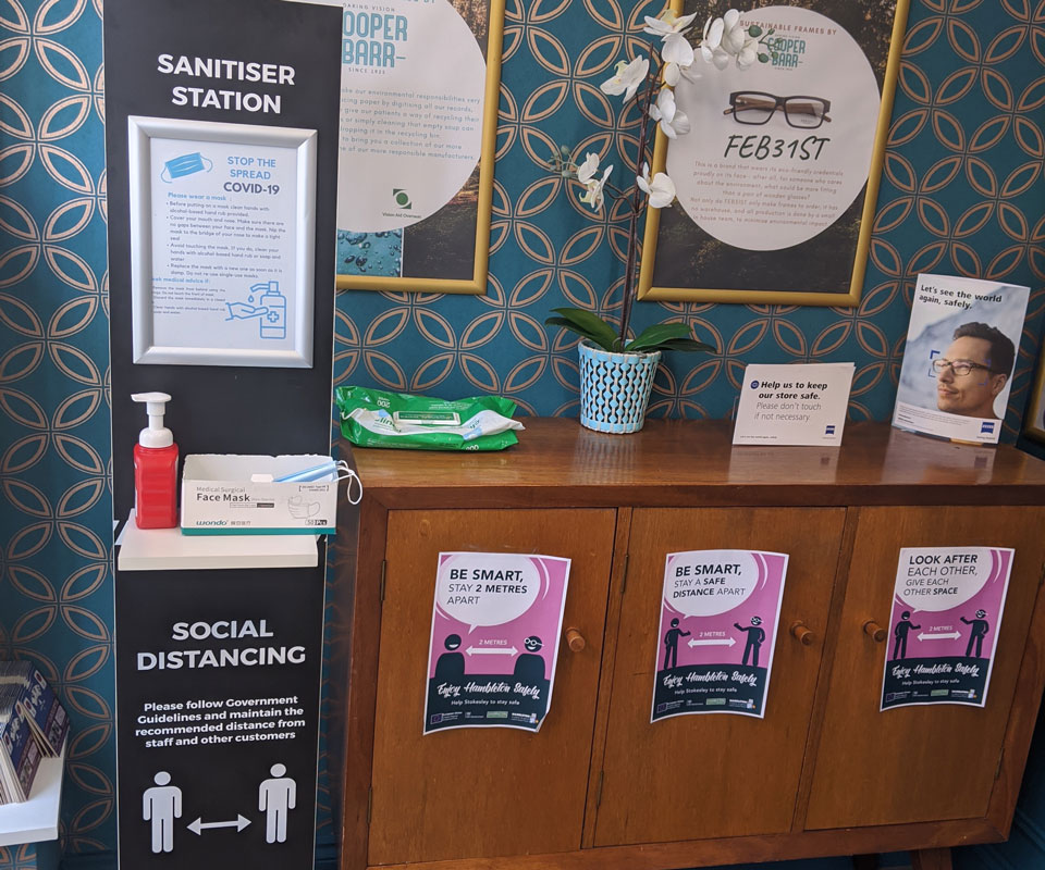 sanitiser station