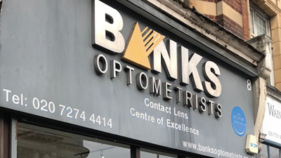 Bank optometrists exterior