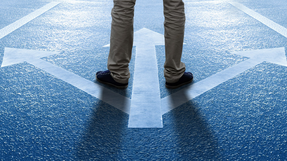 standing on arrow