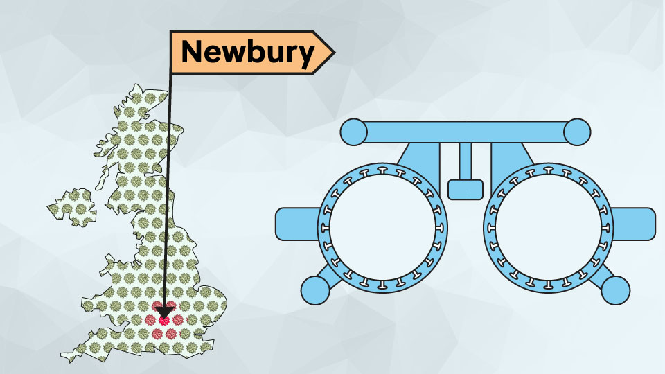 UK map Newbury
