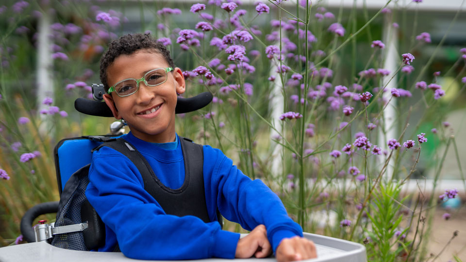 Boy with glasses