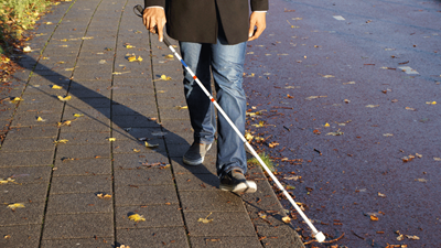 visually impaired person