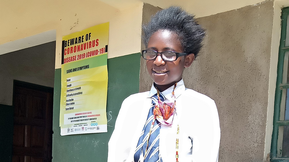 Zambian schoolgirl