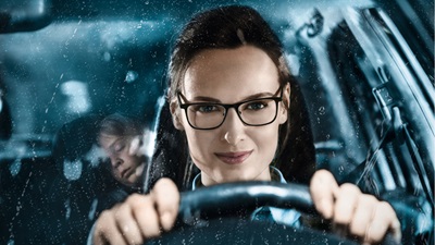 woman driving