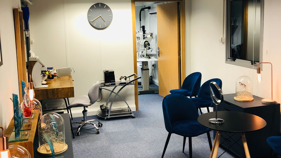 Inside the Taank Optometrists pop-up