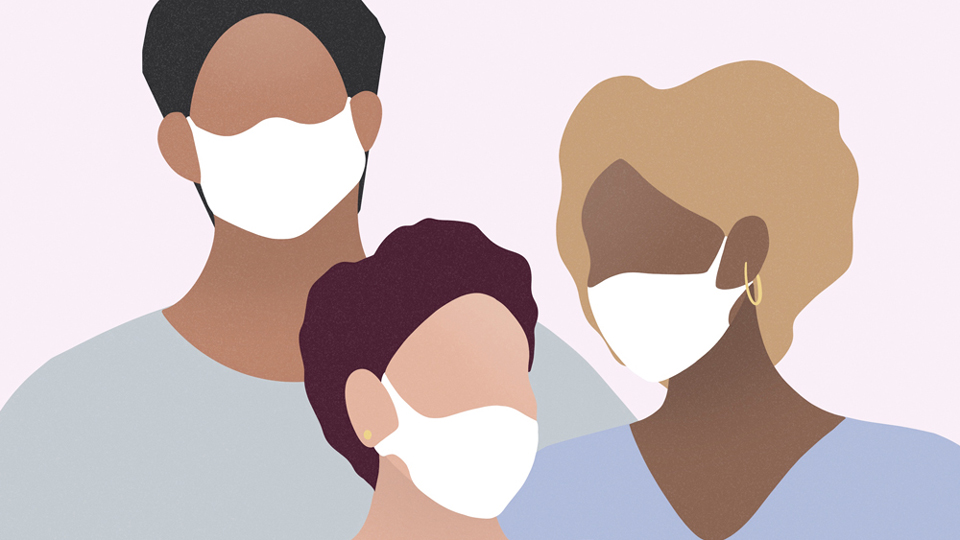 people wearing face masks
