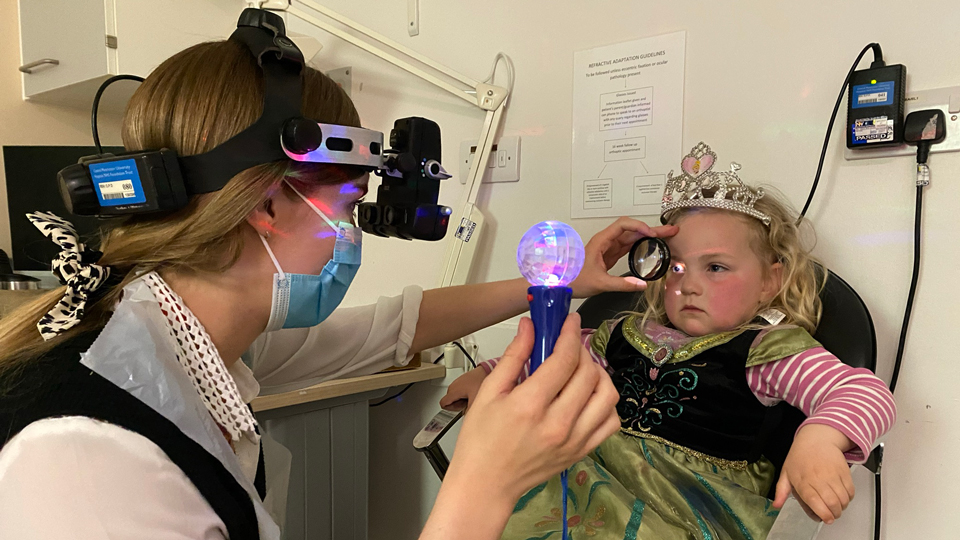 Amy with patient