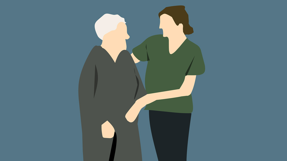 nurse and patient
