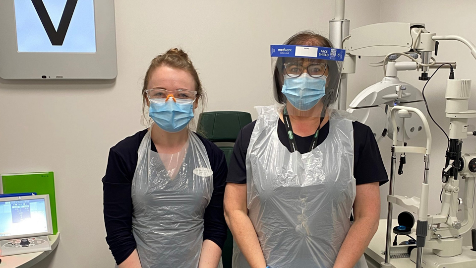 Leanne Ellison and Vangarde Specsavers dispensing optician