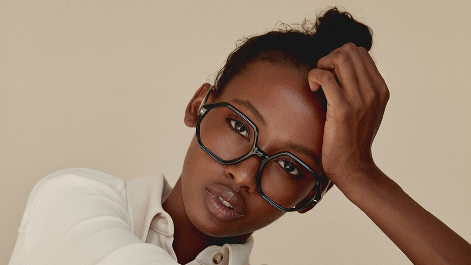 model wearing eyewear 