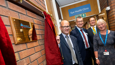 Eye Health Clinic plaque unveiling
