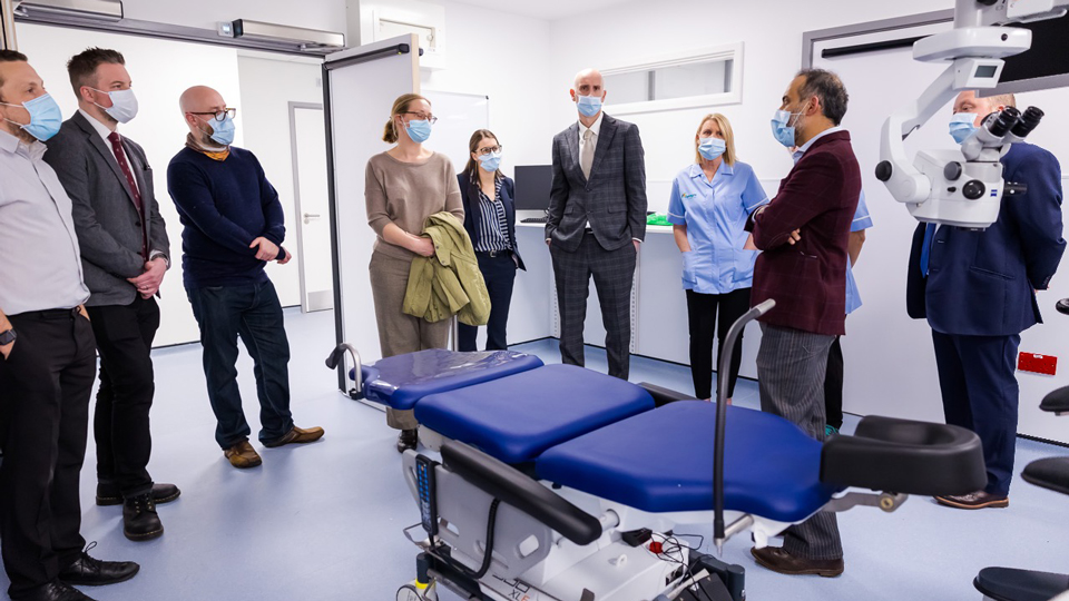 Optegra Eye Clinic Newcastle launch in theatre