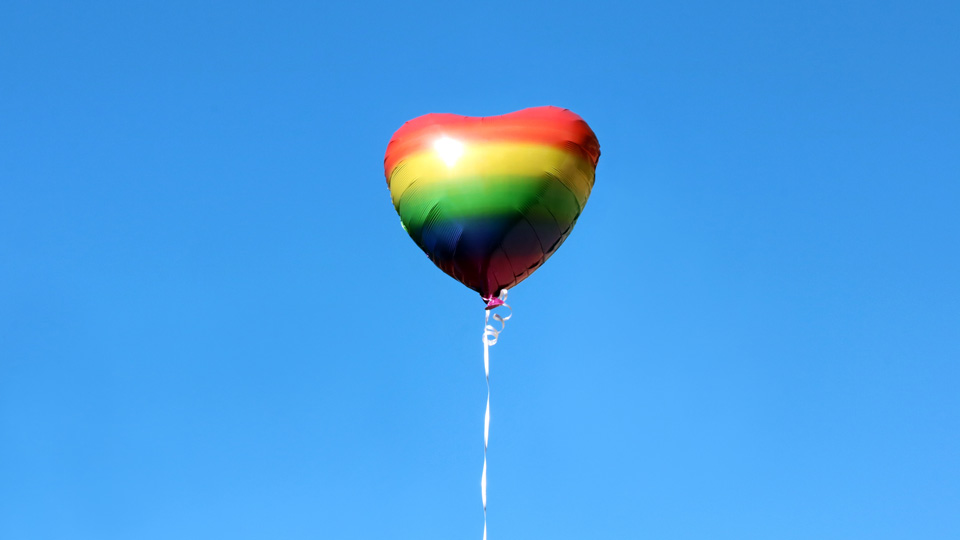 rainbow ballon