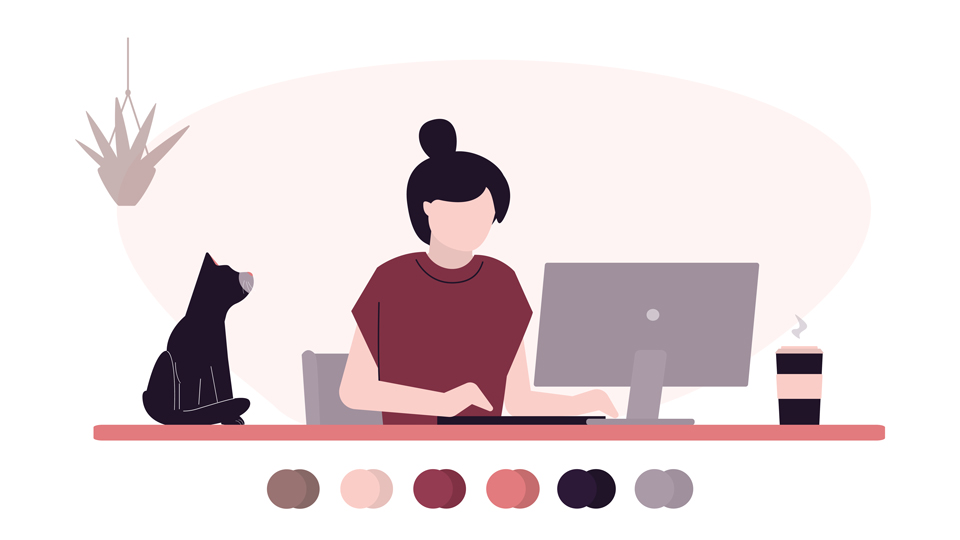 woman at laptop