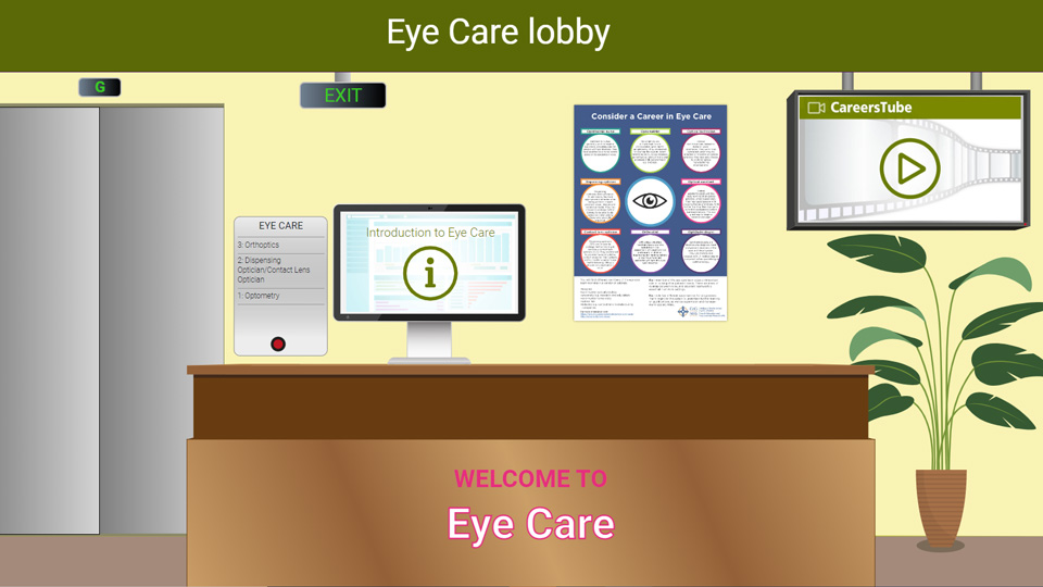Careersville eye care lobby