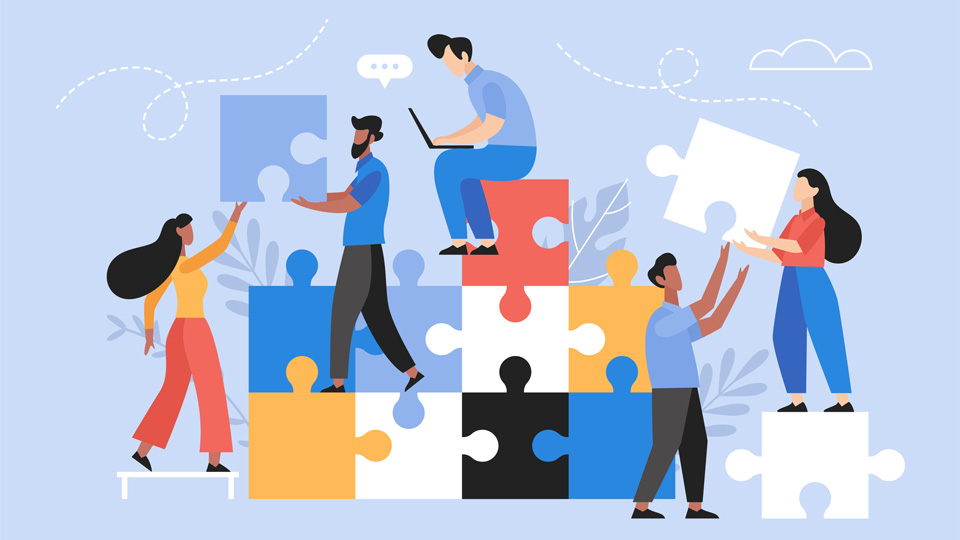 puzzle and people