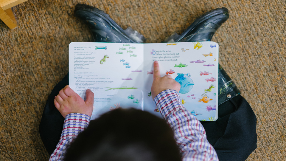 child reading