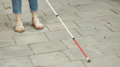 blind person's stick