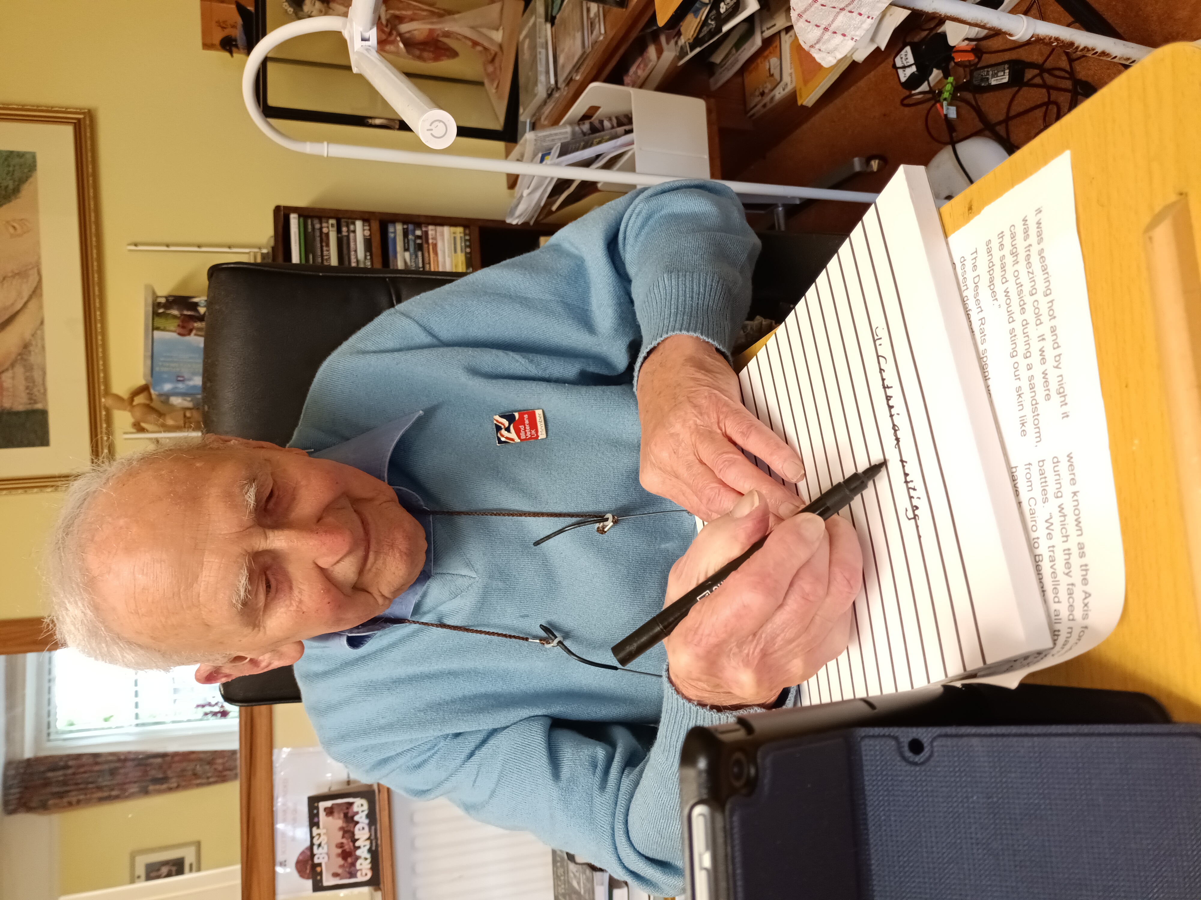 John McOwan writing his memoir
