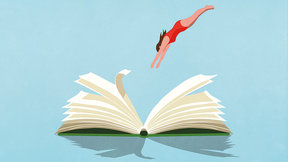 book and diver