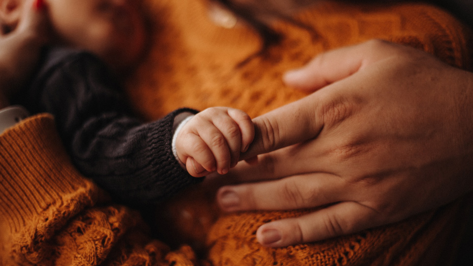 baby and hand