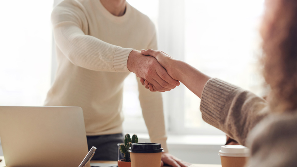 interview handshake