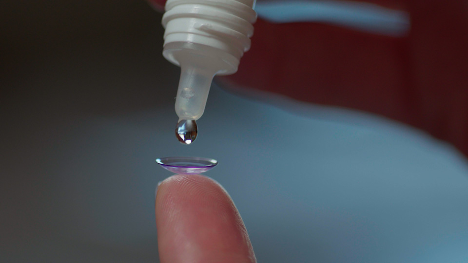 contact lens and drop