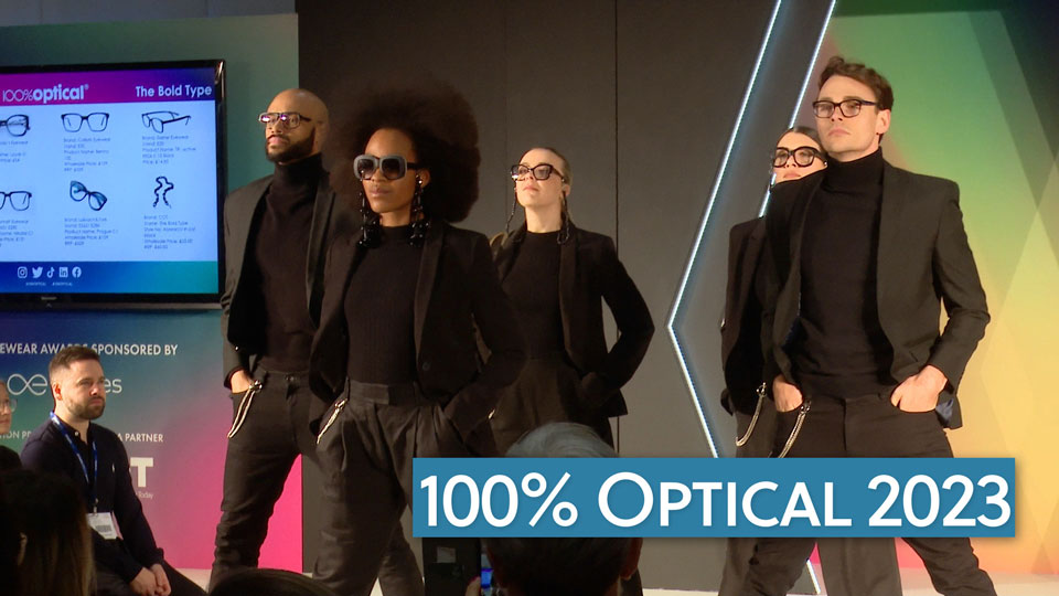100% Optical show review title card