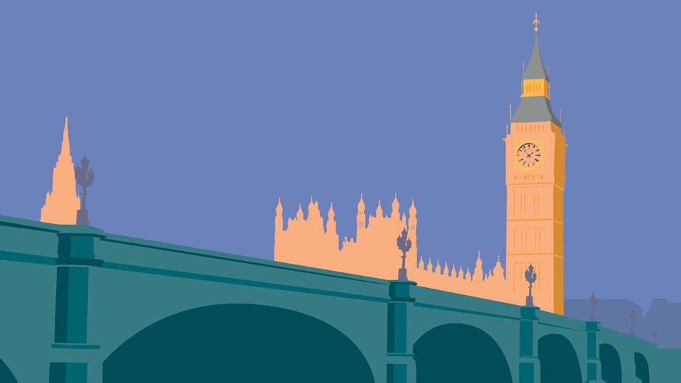 Illustration of the Houses of Parliament  