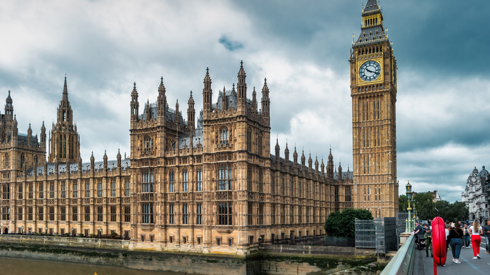 UK government buildings of parliament 