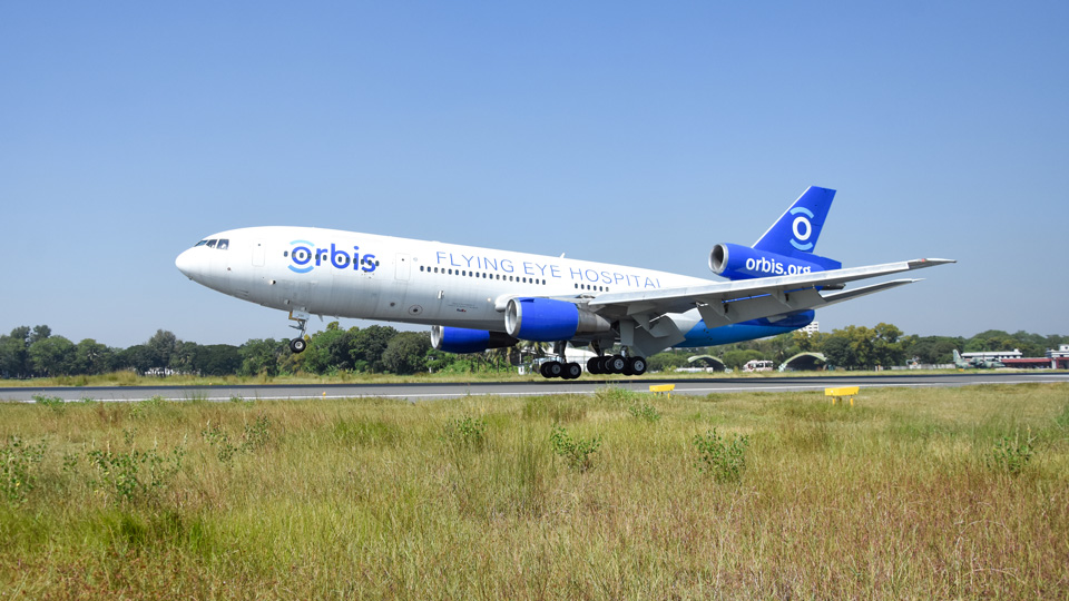 The Orbis Flying Eye Hospital aeroplane