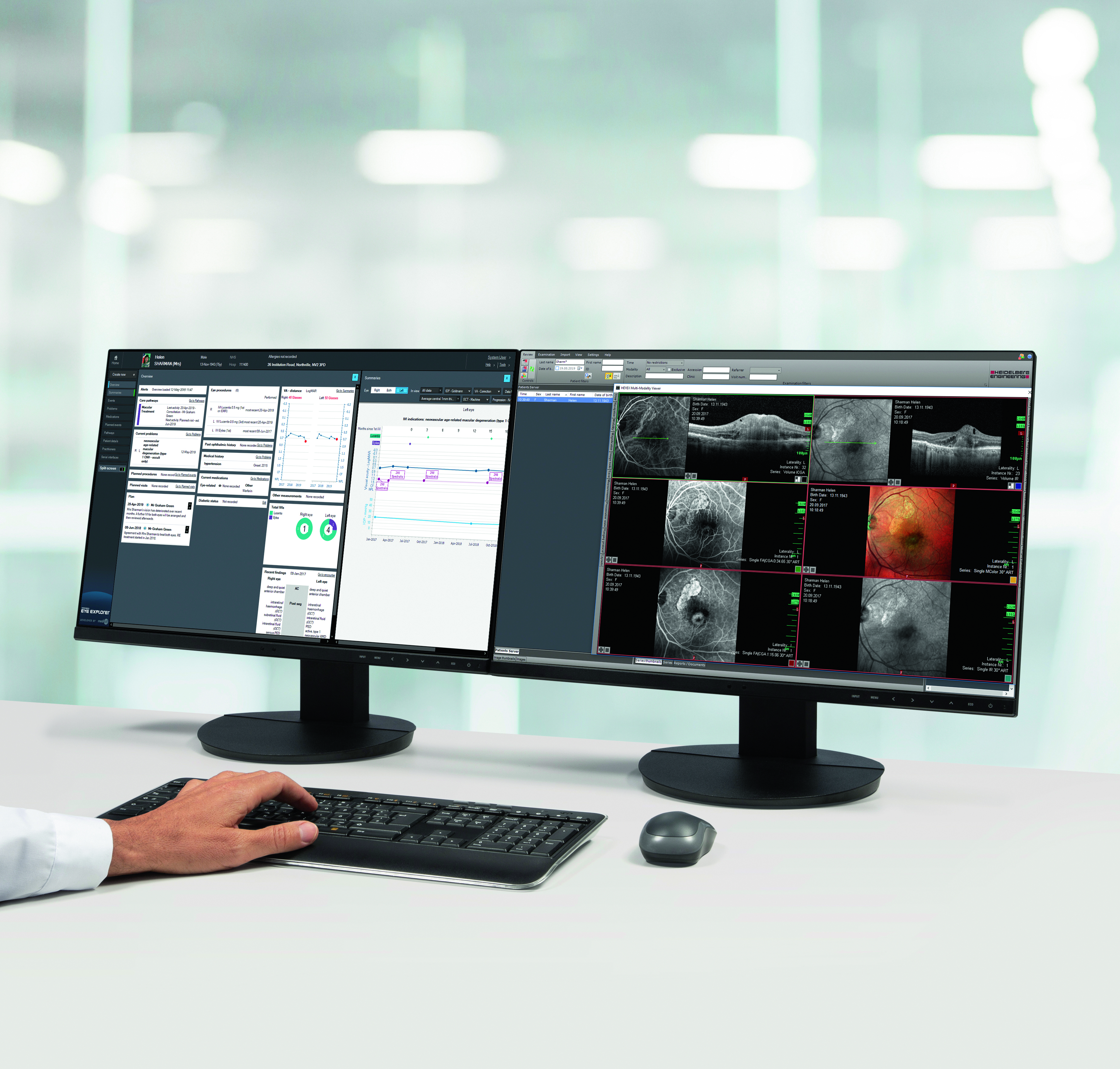 A screen displays the RetinSight tool