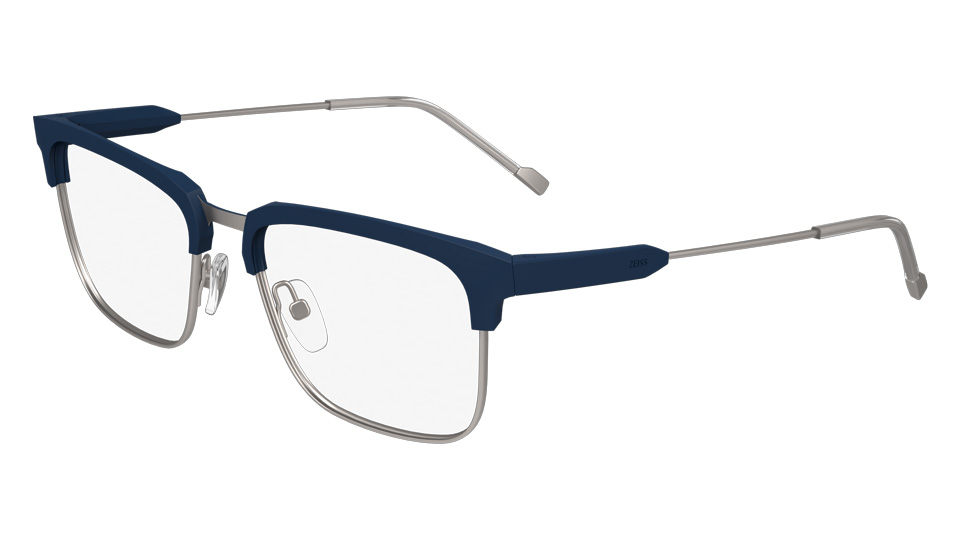  A metal frame with bold brow line