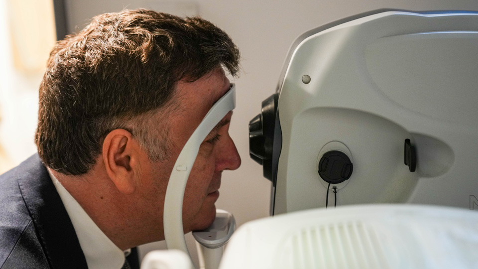 MP Mel Stride received a tour of Specsavers Okehampton 