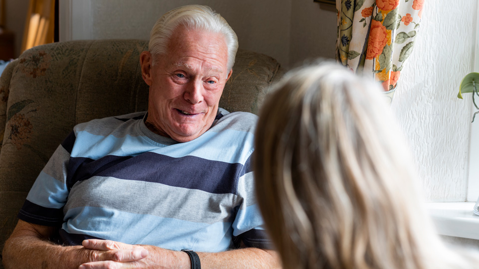 Man sitting in home  