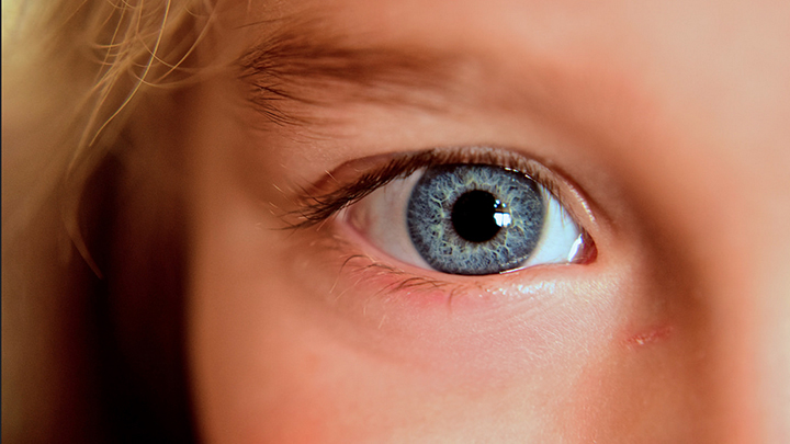 Closeup of a child's eye 