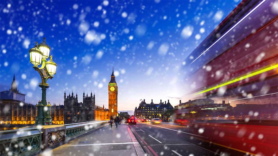 Snowy city