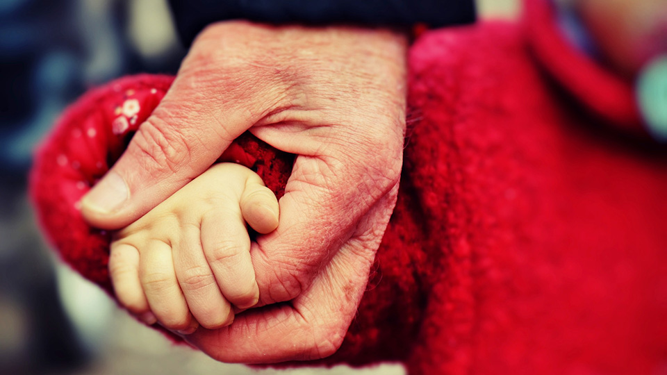 Holding hands