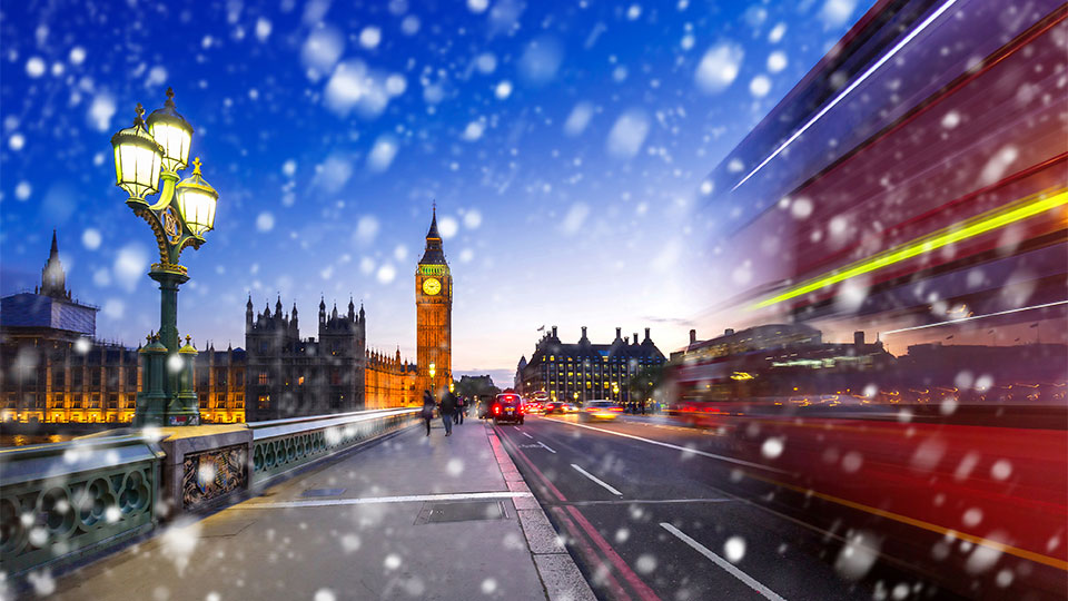 Snow in London