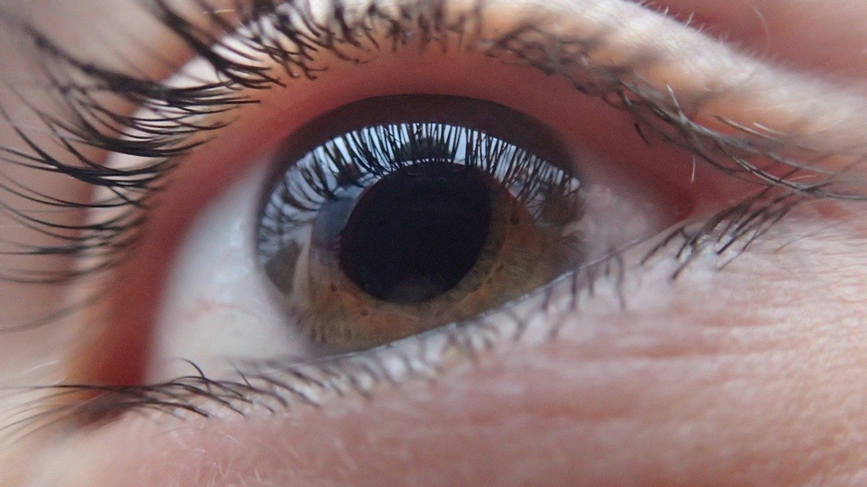 close up of eye