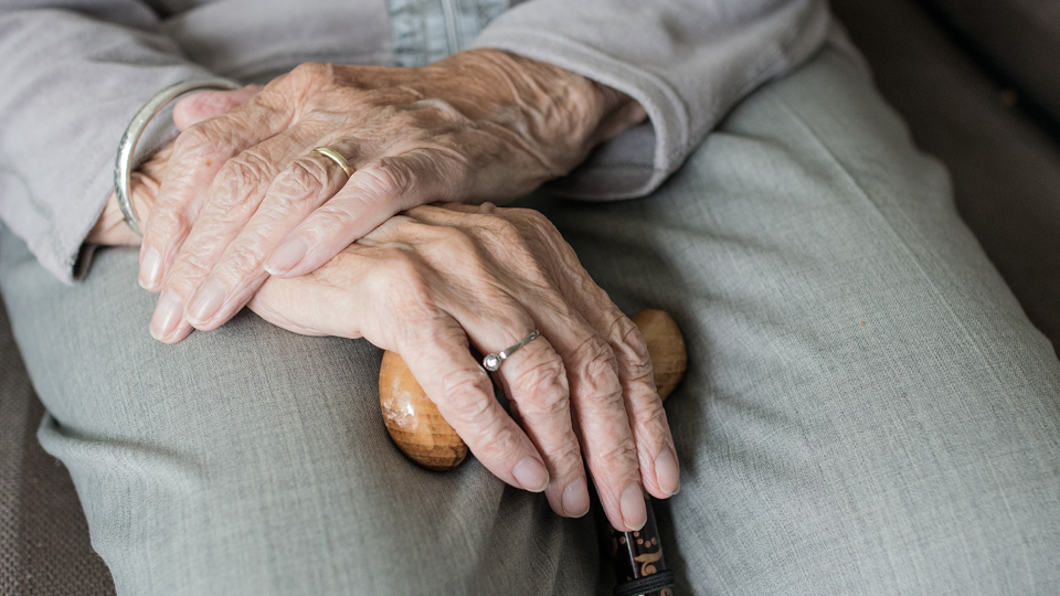 elderly hands