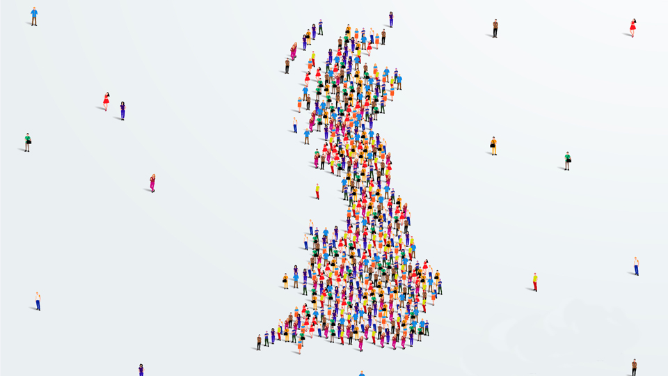 map with people animation