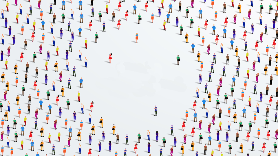 people in a circle
