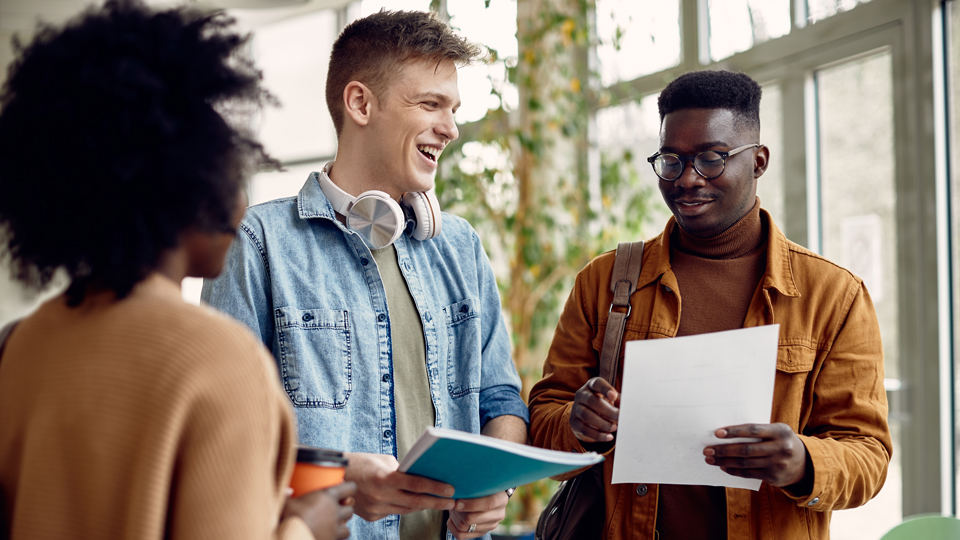 students smiling